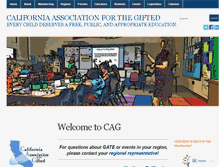 Tablet Screenshot of cagifted.org